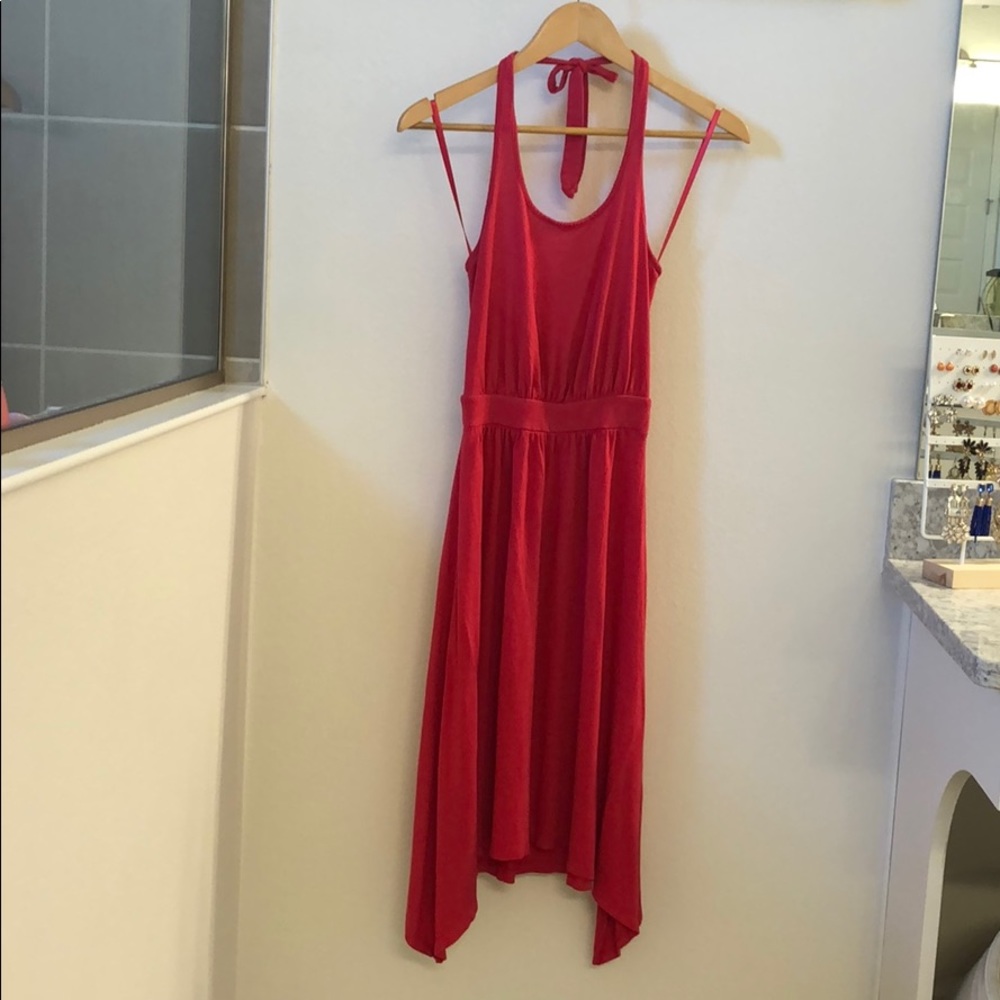 Old navy XS pink dress with tie top